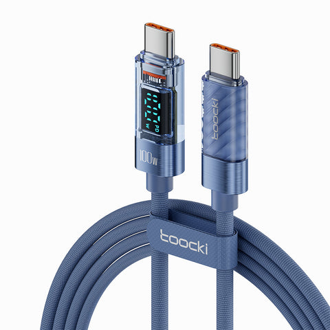 Thunder LCD Cable - 2M long USBC to USBC GREY