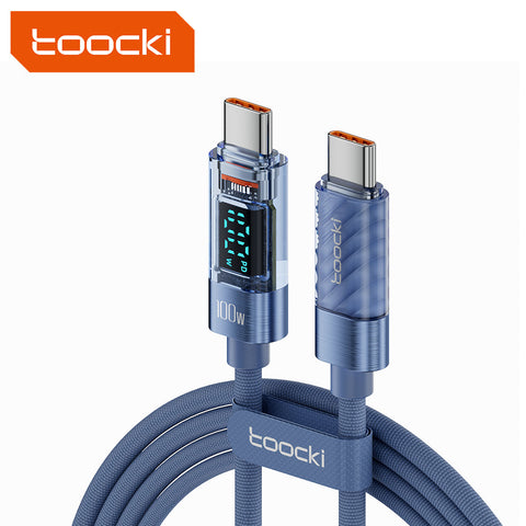 Thunder LCD Cable - 1M long USBC to USBC BLUE